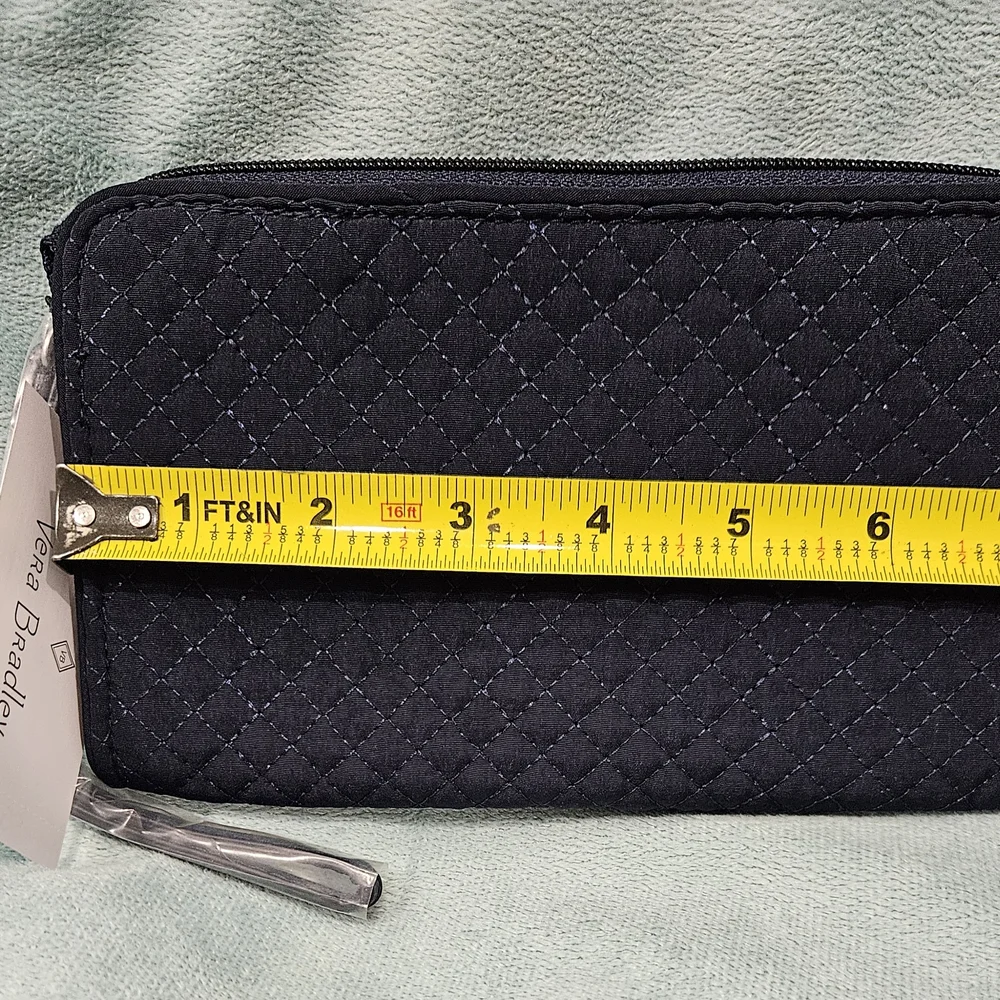 Vera Bradley Iconic RFID Front Zip Wristlet in Navy - Picture 5 of 10